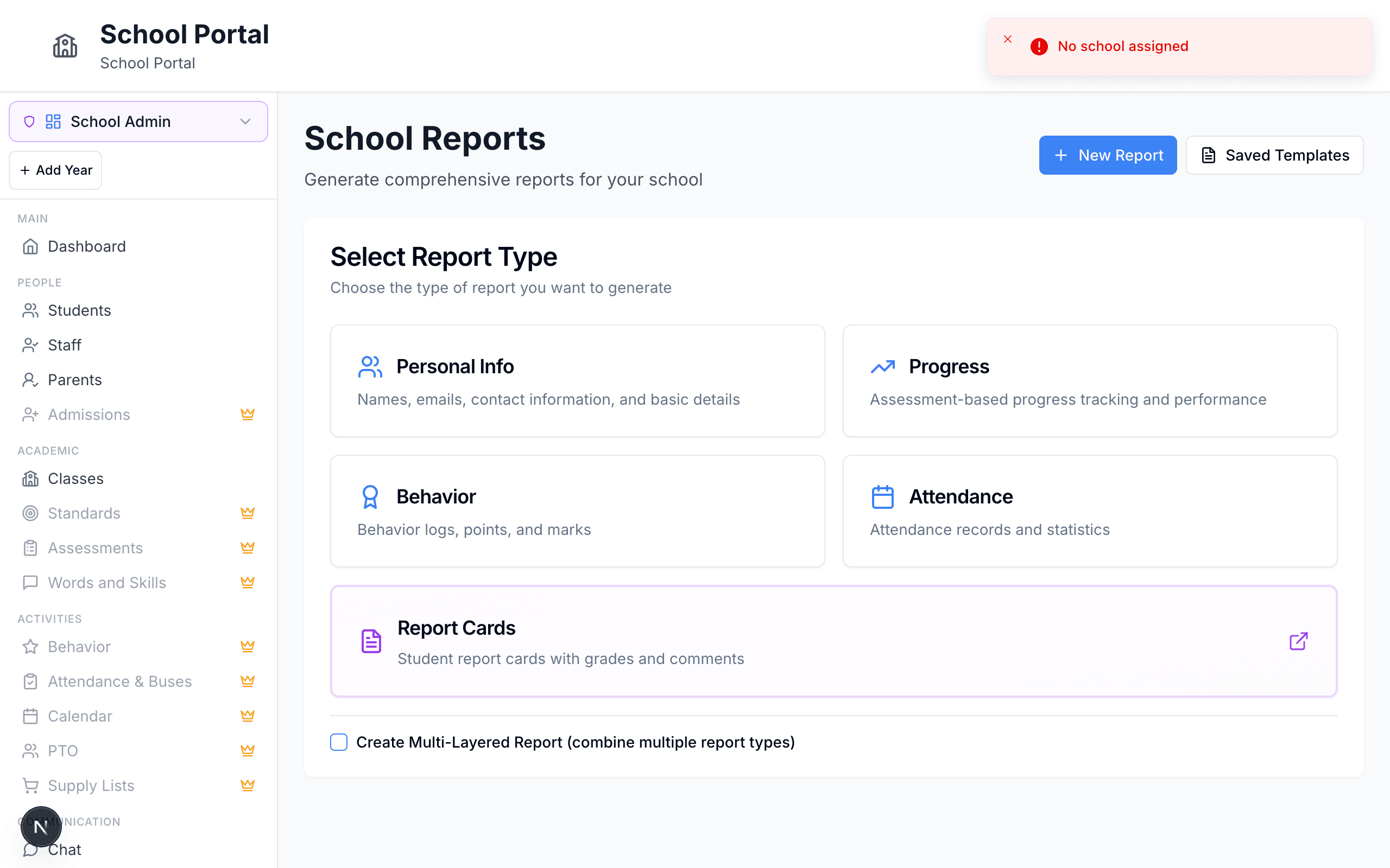 Custom Reports